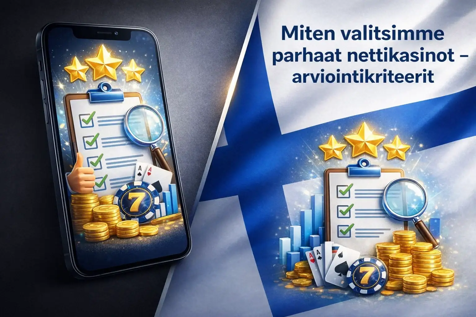 Miten valitsimme parhaat nettikasinot – arviointikriteerit