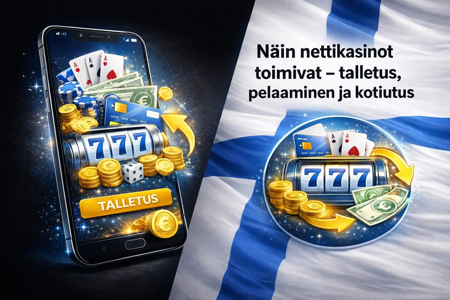 Näin nettikasinot toimivat – talletus, pelaaminen ja kotiutus