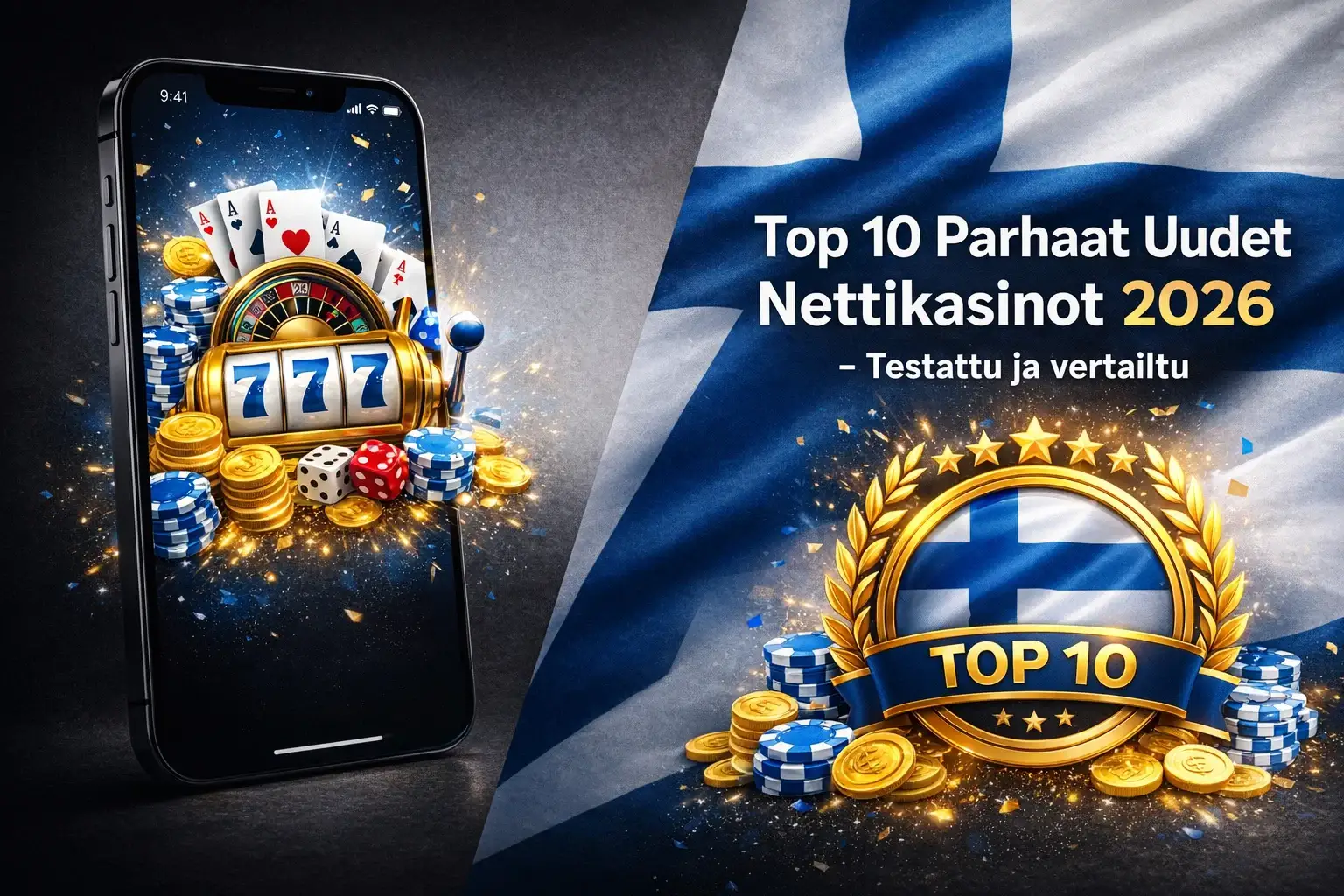 Top 10 Uudet Nettikasinot 2026 – Testattu ja vertailtu